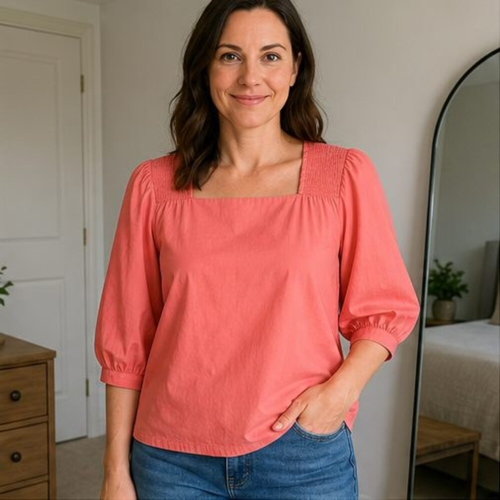 Ivory Lace Trim Top - Picture 2 of 6